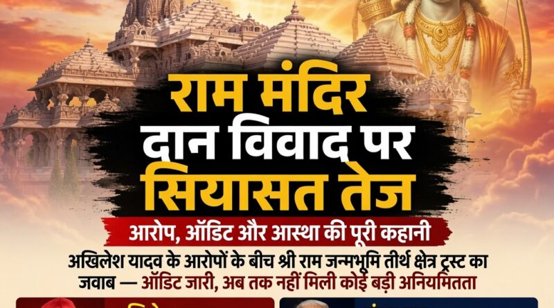 श्री राम मंदिर दान विवाद अयोध्या राम जन्मभूमि चंपत राय अखिलेश यादव