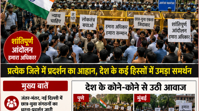 Jantar Mantar Protest News 2026 देशभर में फैला आंदोलन