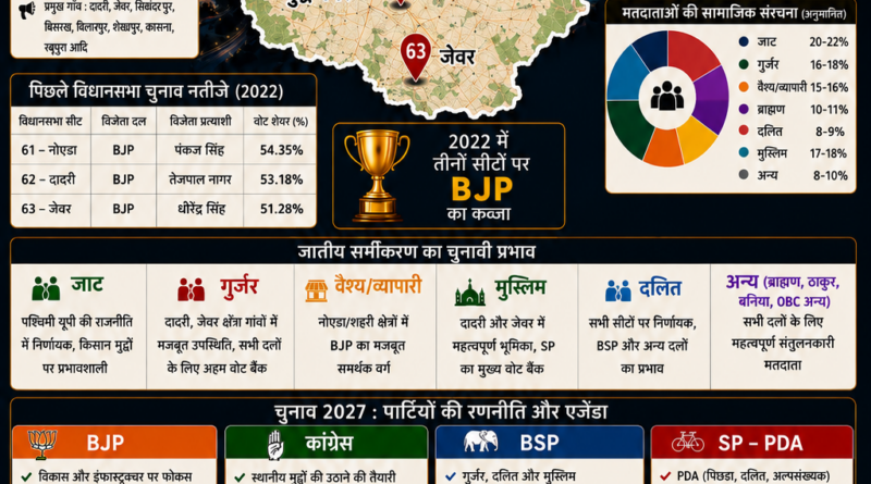 Gautam Buddh Nagar 2027 Election political analysis of Noida Dadri and Jewar